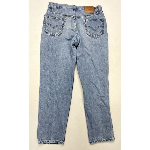 VINTAGE Levi's 550 Relaxed Fit Denim Jeans Men 34 X 31 Blue Tag Size 36 x 32 - Picture 6 of 14